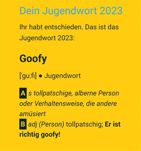 gova auf deutsch|Jugendwort 2023 : r/de